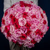 Undeniable Love | Pink and White Roses Bouquet | Online Flower Shop